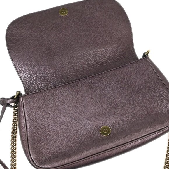Gucci Metallic Purple Soho Chain Shoulder Bag - Picture 6 of 11
